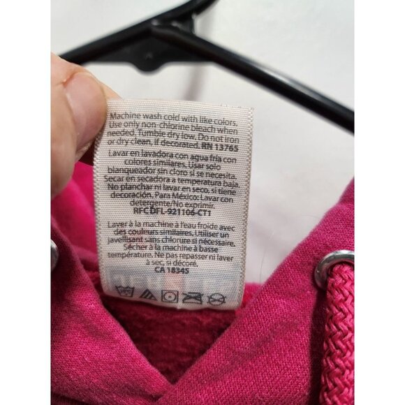 Jerzees Womens Michigan State Spartans Hoodie Medium Pink Spellout Sweatshirt - Picture 6 of 8